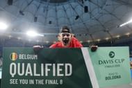 Zizou Bergs at the Australia v Belgium 2025 Davis Cup tie. (Source: Getty)